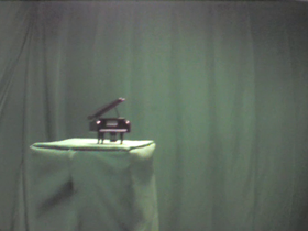 Black Toy Grand Piano